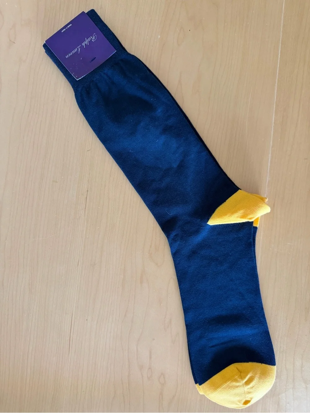 Ralph Lauren Purple Label Navy Socks with Extra Polo Ralph Lauren Pair Socks